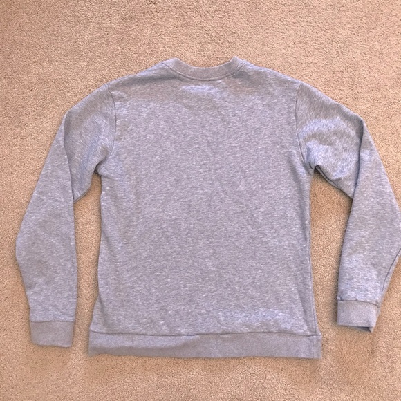 Novelty Crewneck Sweatshirt Womens Medium Grey All You Need Is Love And A Dog - Picture 3 of 6